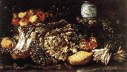 SALINI, Tommaso Still-life with Fruit, Vegetables and Animals f Norge oil painting reproduction